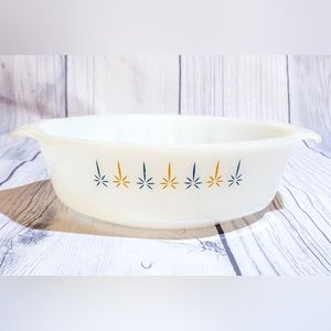 Anchor Hocking Fire King Candle Glow Casserole Dish 1.5 Qt